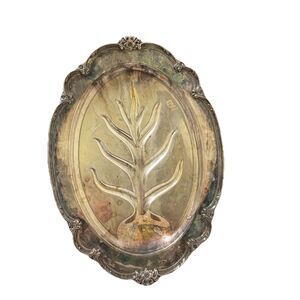 1847 “Remembrance” Roger’s Bros Silverplate Footed 19” Tray Tree Victorian  VTG